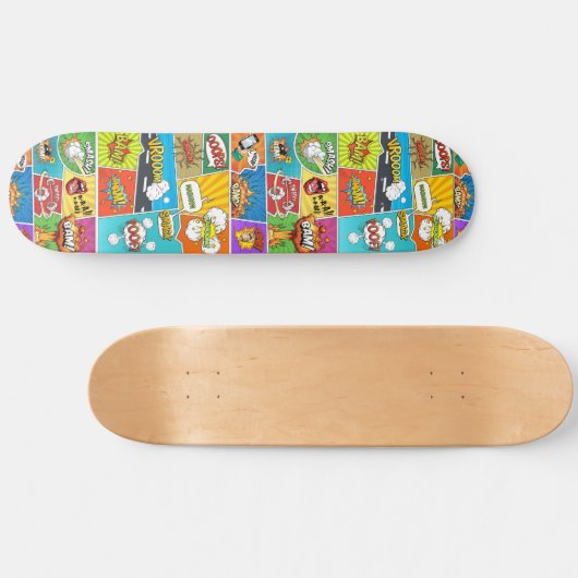 Aangepaste naam Strips Skateboard (Horizontaal)
