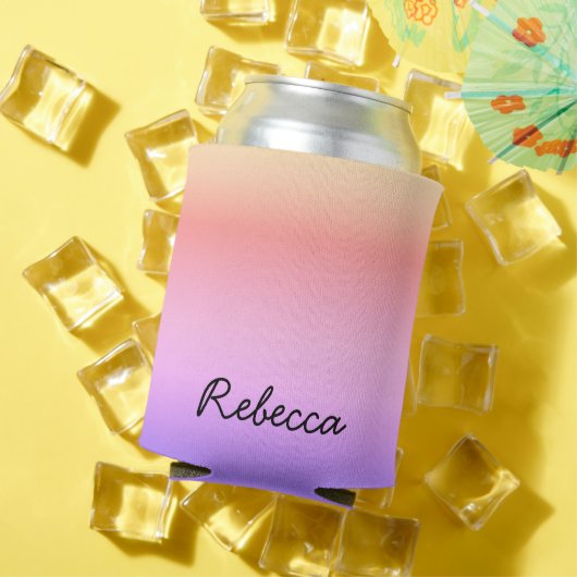 Aangepaste naam Sunset Ombré Gradient Blikjeskoeler (Insitu Zomer)