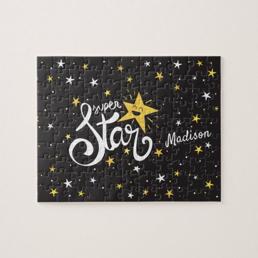 Aangepaste naam Superstar Legpuzzel (Horizontaal)