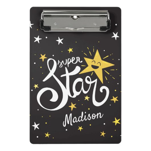 Aangepaste naam Superstar Mini Klembord (Voorkant)