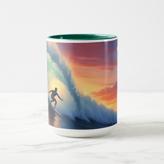 Aangepaste naam Surfen Mok (Midden)
