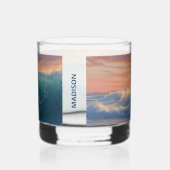 Aangepaste naam Surfen Whisky Glas (Rechts)