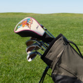 Aangepaste naam Surfende ananas Golfheadcover (Insitu)
