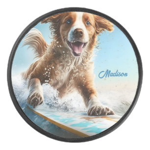 Aangepaste naam Surfhond Hockey Puck