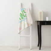 Aangepaste naam Sweet Baby Bunny First Easter Eggs Sherpa Deken (In situ)