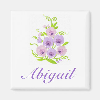 AANGEPASTE NAAM - Sweetpea Girl's / Vrouw Magnet Magneet