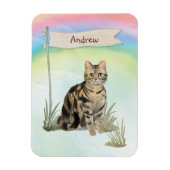 Aangepaste naam Tabblad Kat Pet Magneet (Verticaal)