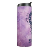 Aangepaste naam Taurus Zodiac teken Thermosbeker (Gedraaid links)