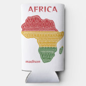 Aangepaste naam & tekst Afrika (Achterkant)