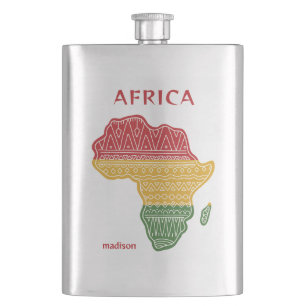 Aangepaste naam & tekst Afrika Flacon
