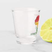 Aangepaste naam & tekst Afrika Shot Glas (Links)