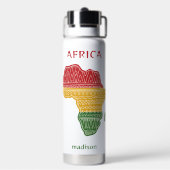 Aangepaste naam & tekst Afrika Waterfles (Achterkant)