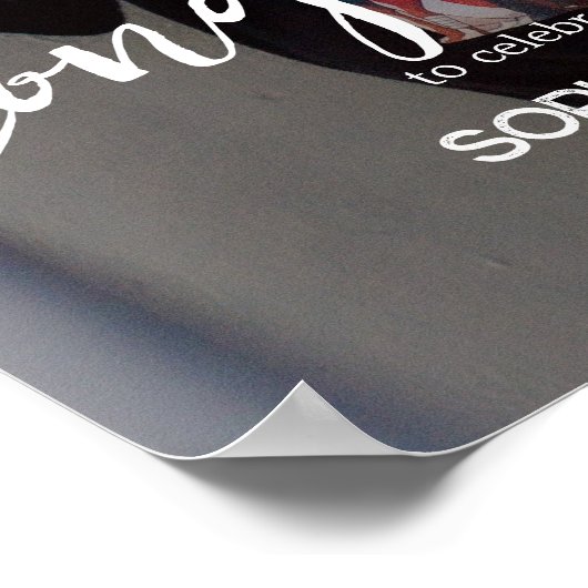 Aangepaste Naam Tekst Afstuderen Poster Afdrukken (Hoek)