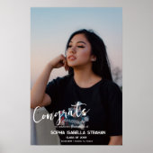 Aangepaste Naam Tekst Afstuderen Poster Afdrukken (Voorkant)