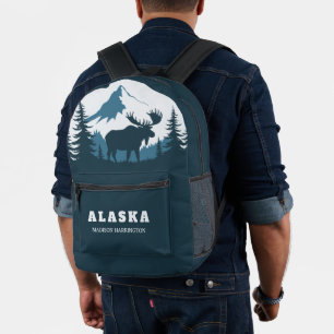 Aangepaste naam & tekst ALASKA Bedrukte Rugzak