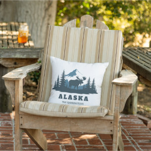 Aangepaste naam & tekst ALASKA Buitenkussen