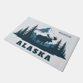 Aangepaste naam & tekst ALASKA Deurmat (Schuin)