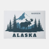 Aangepaste naam & tekst ALASKA Deurmat (Voorkant)