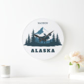 Aangepaste naam & tekst ALASKA Grote Klok (Huis)