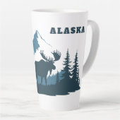Aangepaste naam & tekst ALASKA Latte Mok (Rechterhoek)