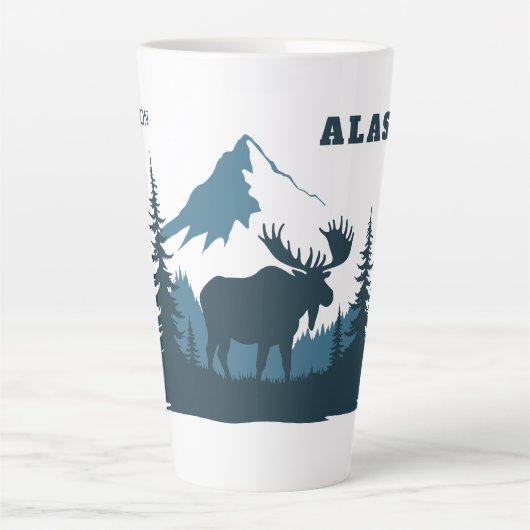 Aangepaste naam & tekst ALASKA Latte Mok (Voorkant)