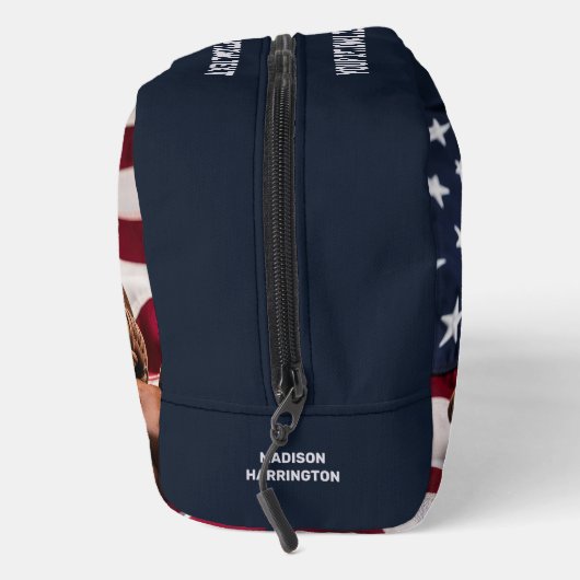 Aangepaste naam & tekst American Baseball Toilettasje (Rechts)