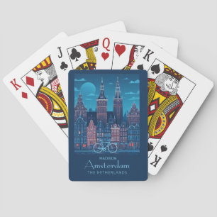 Aangepaste naam / tekst Amsterdam Pokerkaarten
