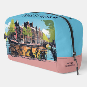 Aangepaste naam & tekst Amsterdam Toilettasje