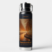 Aangepaste naam / tekst Amsterdam Waterfles (Achterkant)