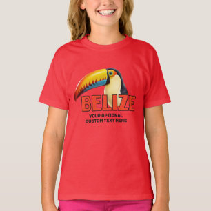 Aangepaste naam & tekst BELIZE Toucan T-shirt
