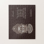 Aangepaste naam & tekst Boeddha Quote Legpuzzel (Verticaal)