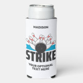 Aangepaste naam & tekst Bowling Strike (Seltzer Achterkant)