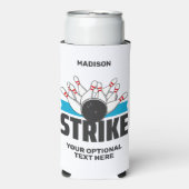 Aangepaste naam & tekst Bowling Strike (Seltzer Voorkant)