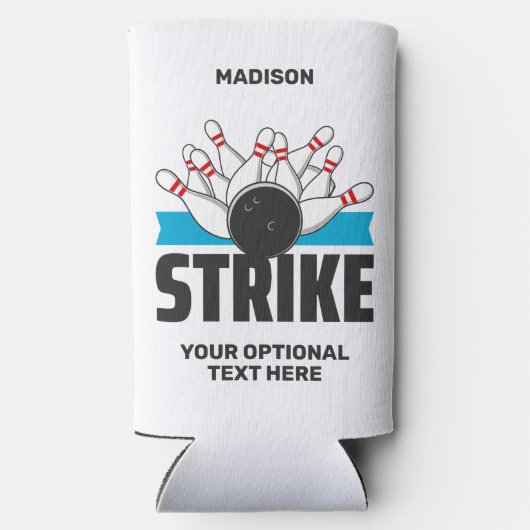 Aangepaste naam & tekst Bowling Strike (Achterkant)