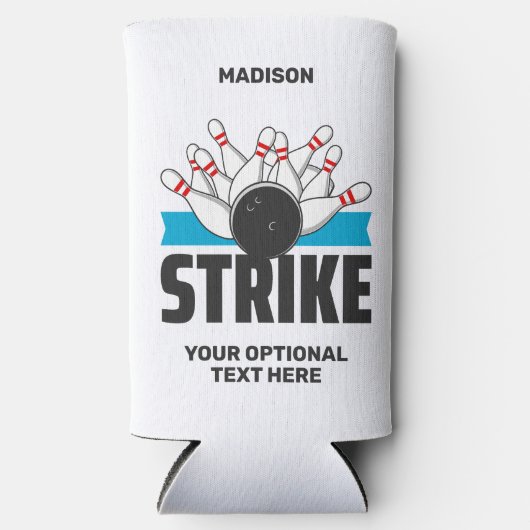 Aangepaste naam & tekst Bowling Strike (Voorkant)