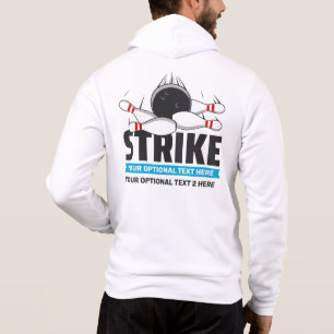 Aangepaste naam & tekst Bowling Strike Hoodie