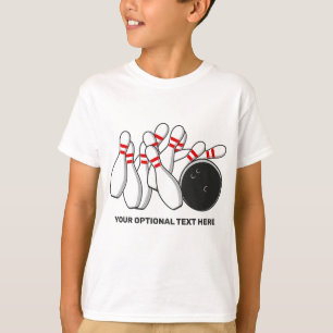 Aangepaste naam & tekst Bowling Strike T-shirt