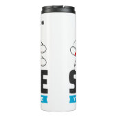 Aangepaste naam & tekst Bowling Strike Thermosbeker (Achterkant)