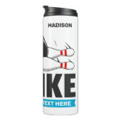 Aangepaste naam & tekst Bowling Strike Thermosbeker (Geroteerd rechts)