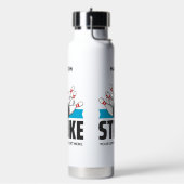 Aangepaste naam & tekst Bowling Strike Waterfles (Links)