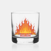 Aangepaste naam / tekst Brandweerman schot glas (Voorkant)