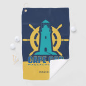 Aangepaste naam / tekst Cape Cod Massachusetts Golfhanddoek (Insitu)