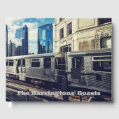 Aangepaste naam / tekst Chicago Gastenboek (Voorkant)