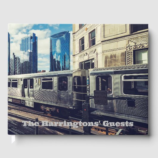 Aangepaste naam / tekst Chicago Gastenboek (Voorkant)