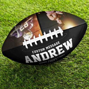 Aangepaste naam Tekst Cool Foto Modern Cft American Football