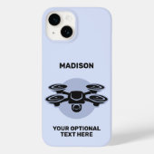Aangepaste naam & tekst drone Case-Mate iPhone case (Achterkant)