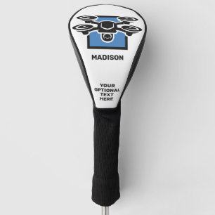 Aangepaste naam & tekst drone golfheadcover