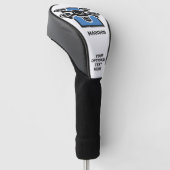 Aangepaste naam & tekst drone golfheadcover (Schuin)