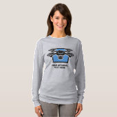 Aangepaste naam & tekst drone t-shirt (Voorkant volledig)