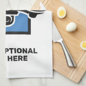 Aangepaste naam & tekst drone theedoek (Quarter Fold)